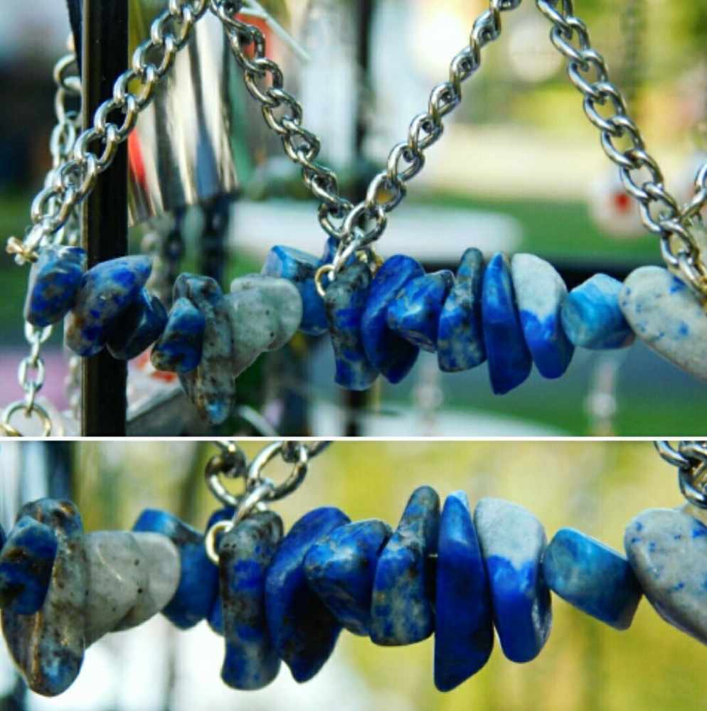 Lapis Lazuli Gem Stone Earrings